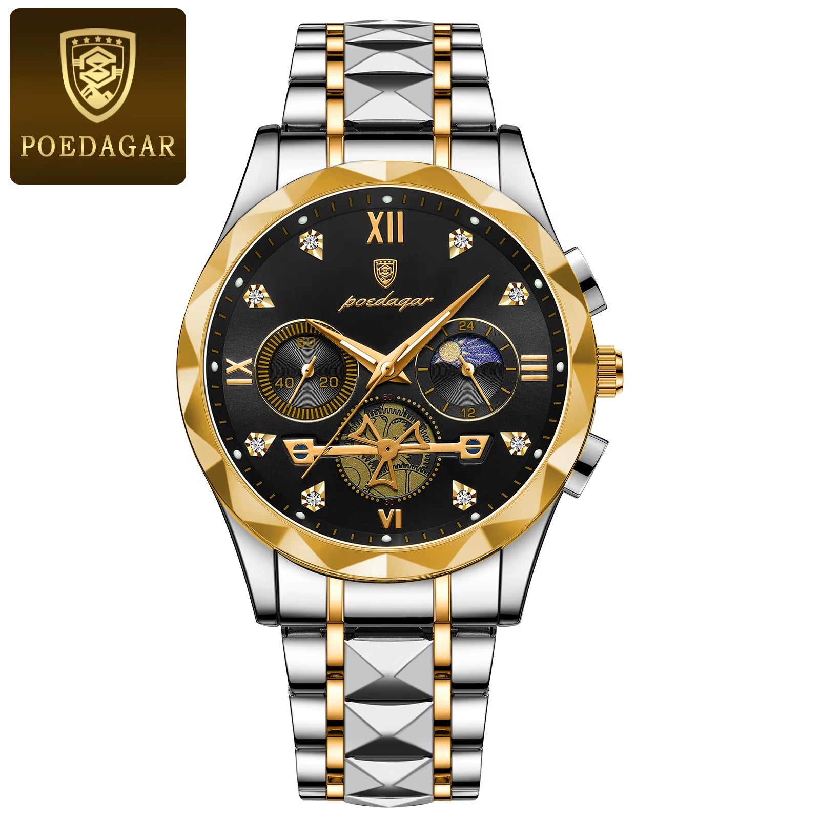 Luxury Man Wristwatch Chronograph Waterproof Luminous Men Watch Stainless Steel High Quality Sport Men'S Quartz Watches