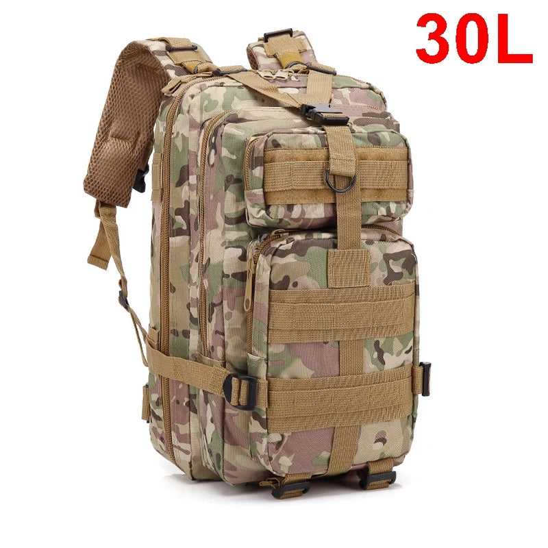 30/45L Man Tactical Backpacks Hkingtraveling Bags Survival Outdoor 3P Assault Pack EDC Molle Pack for Trekking Hunting Bag