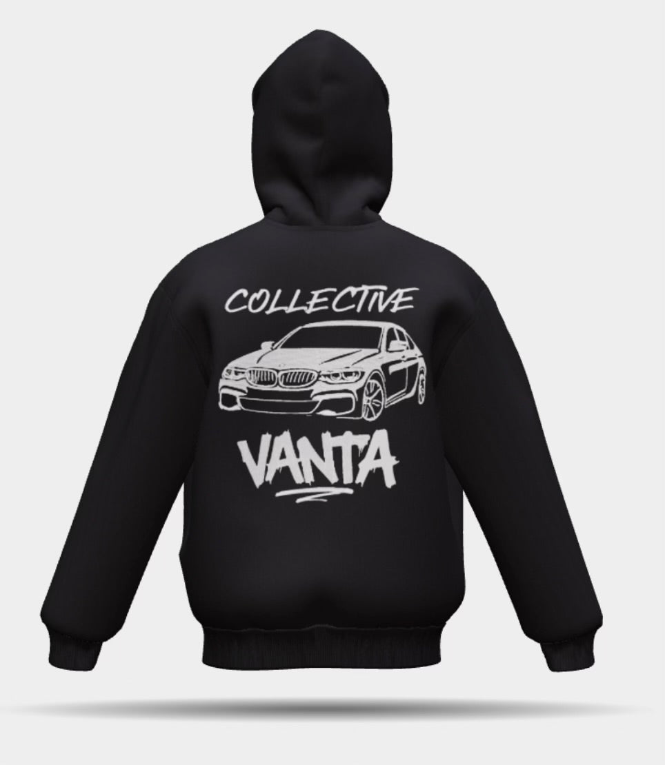 Black Hoodie | BMW M-Sport | Black and White | Sleek