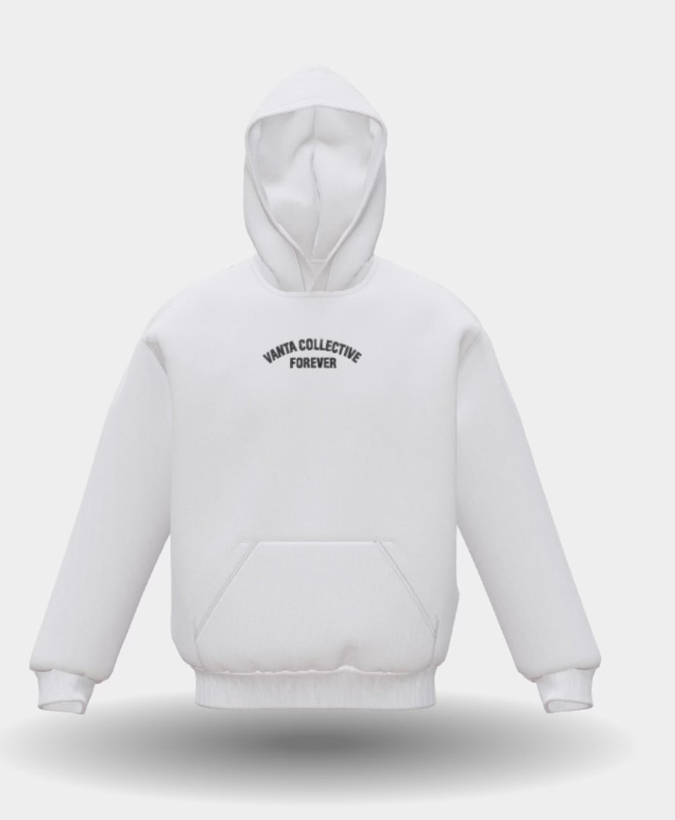 White Hoodie | Black Dove