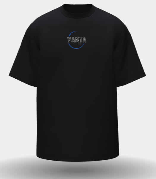 Black Short-Sleeve T-Shirt | Eclipse Script