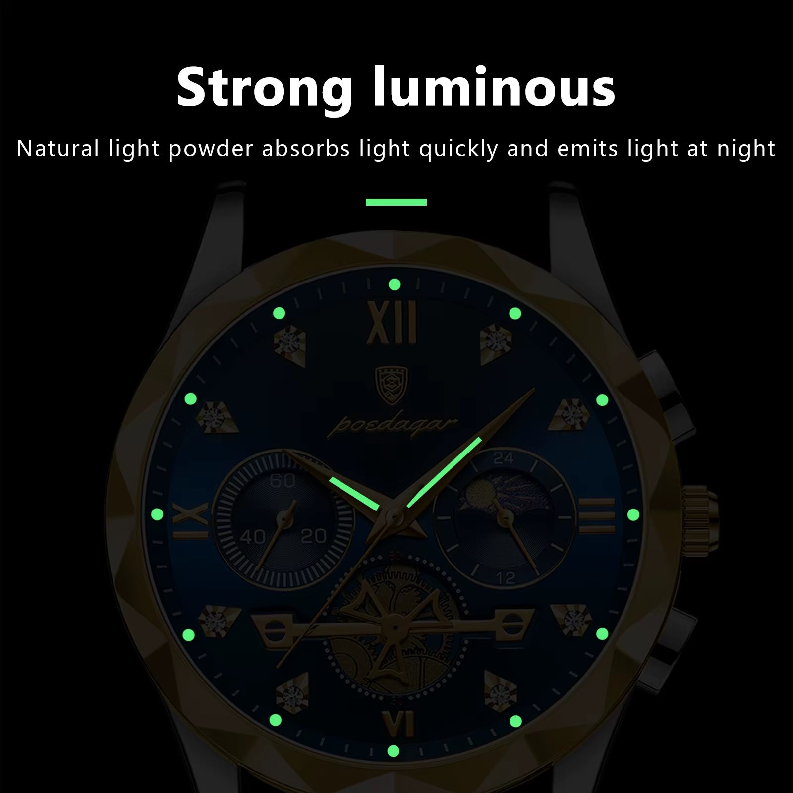 Luxury Man Wristwatch Chronograph Waterproof Luminous Men Watch Stainless Steel High Quality Sport Men'S Quartz Watches