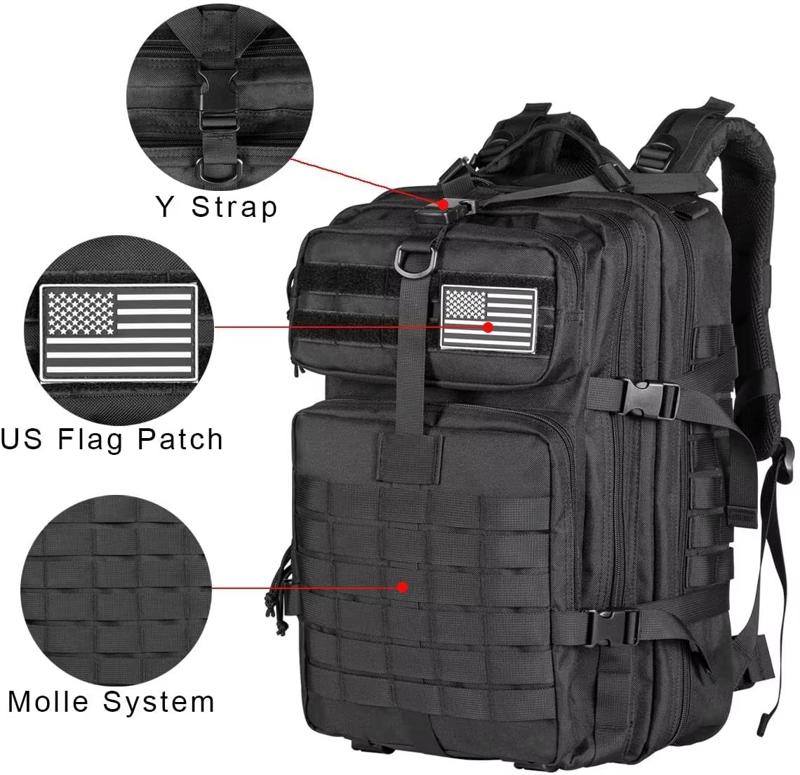 30/45L Man Tactical Backpacks Hkingtraveling Bags Survival Outdoor 3P Assault Pack EDC Molle Pack for Trekking Hunting Bag